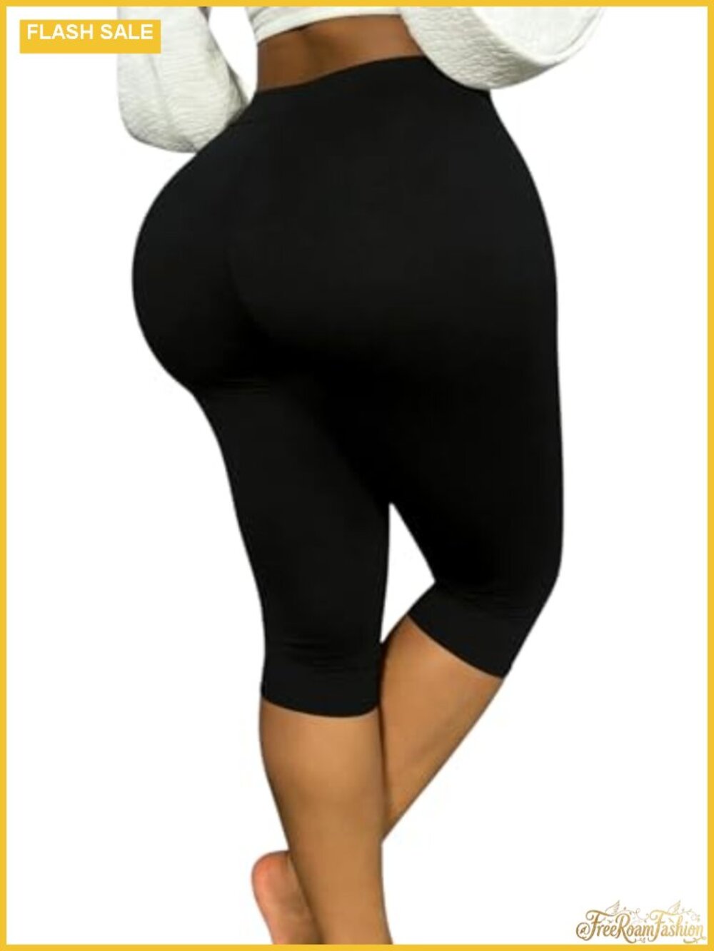 Women's Leopard Print High Waisted Capri Leggings Stretchy Yoga Pants
